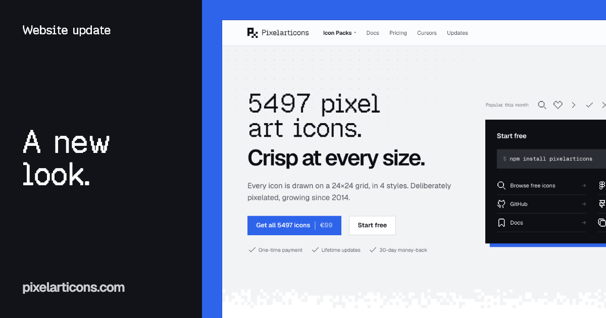 A New Look for Pixelarticons